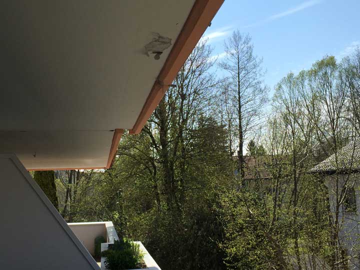 Balkonsanierung - Balkon-Unterseite - Vorher