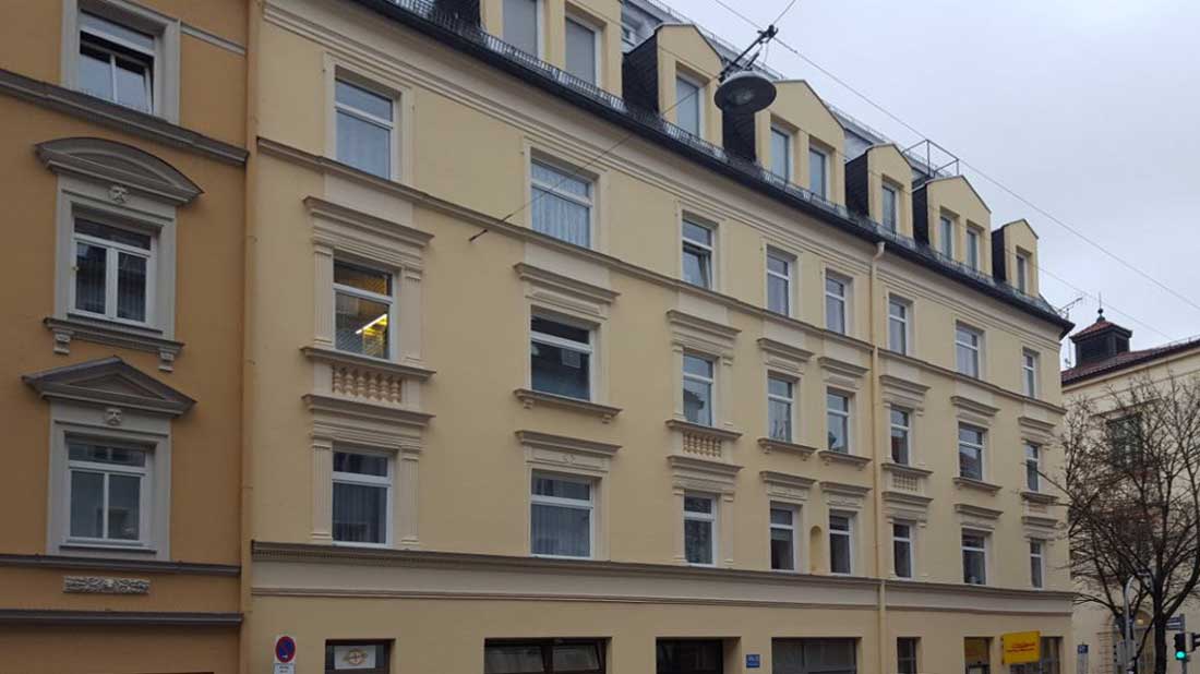 Fassadensanierung in der Klenzestraße in München